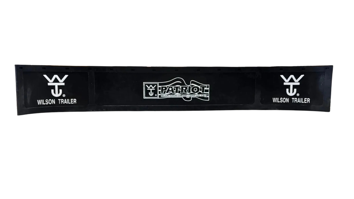Wilson Full Width Mudflap | Wilson Patriot Logo | 15" Tall | 96" & 102" Options