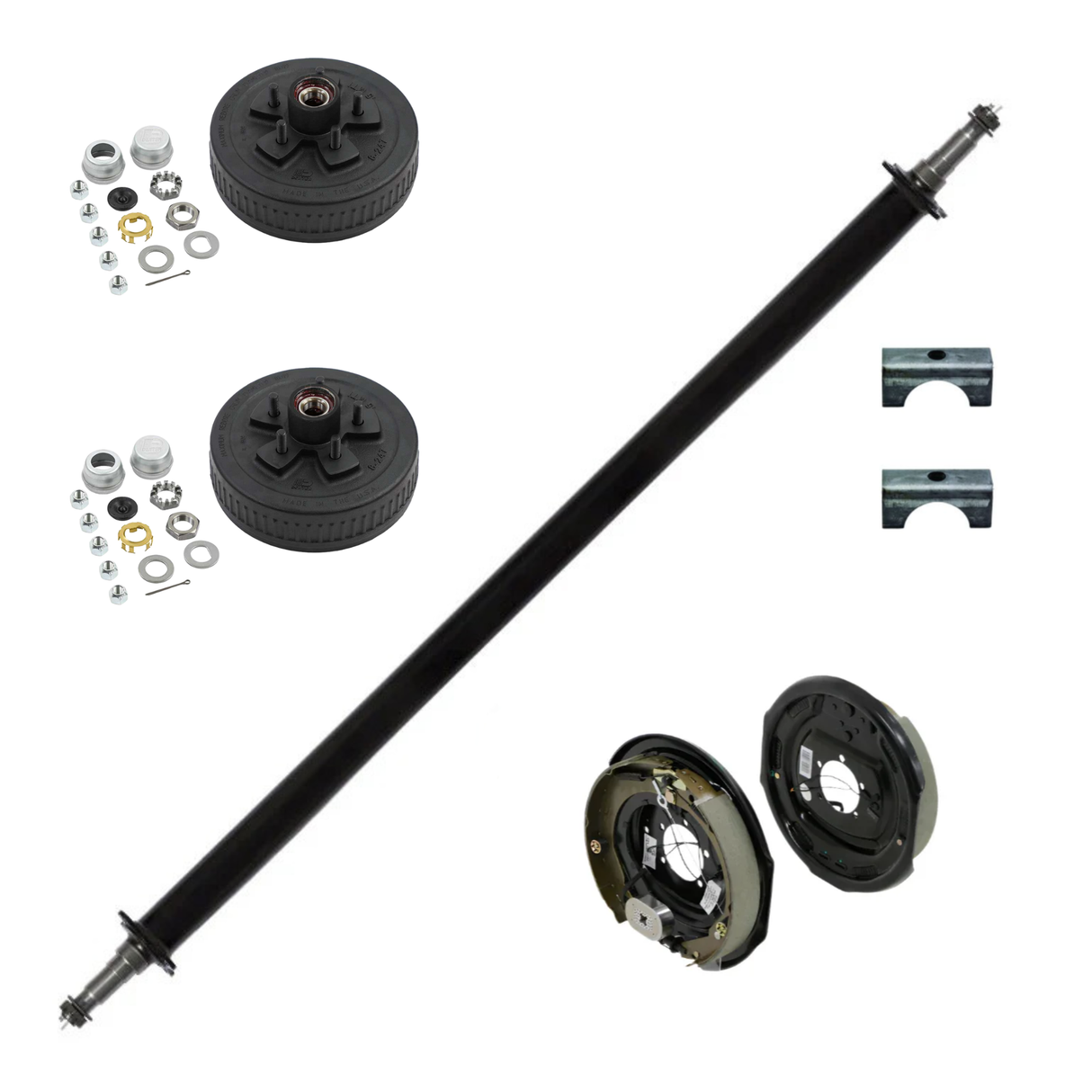 Lippert 3,500lb 89HF Straight Spindle Trailer Axle - V000192612