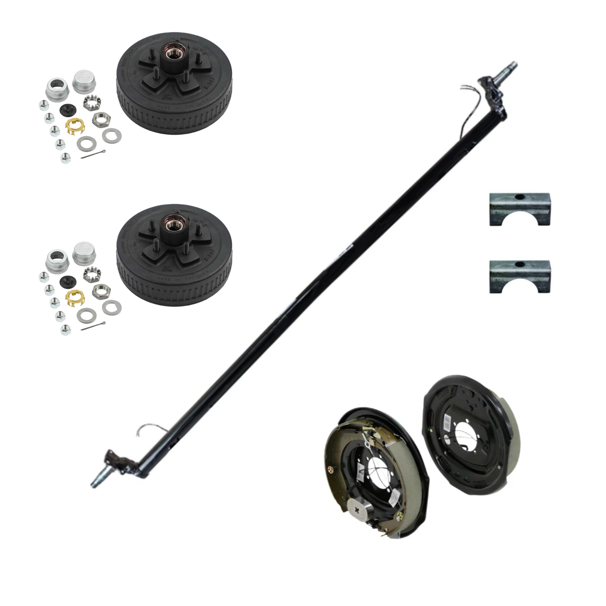 Lippert 3,500lb 94" HF Drop Spindle Trailer Axle - V000301905