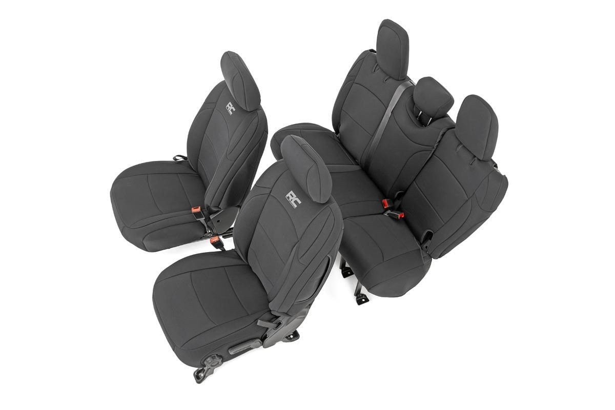 Rough Country Seat Covers | Jeep Wrangler Unlimited 4WD (2018-2026)