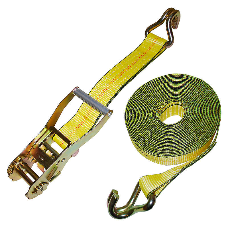 2"x30' Ratchet Strap With Wire Hooks