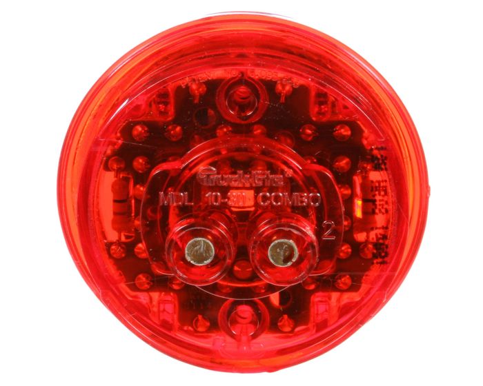 Truck-Lite 30275R 2" LED Clearance / Marker Light – Red Lens High Profile (PL-10, Wilson Trailer Replacement)
