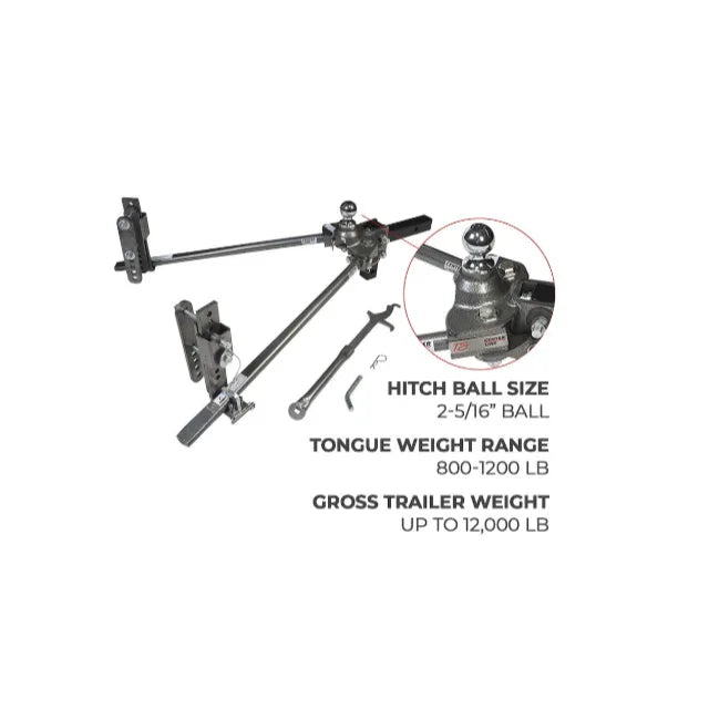 Husky Towing Center Line TS Weight Distribution Hitch 12k