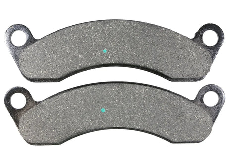 Two brake pads on a white background