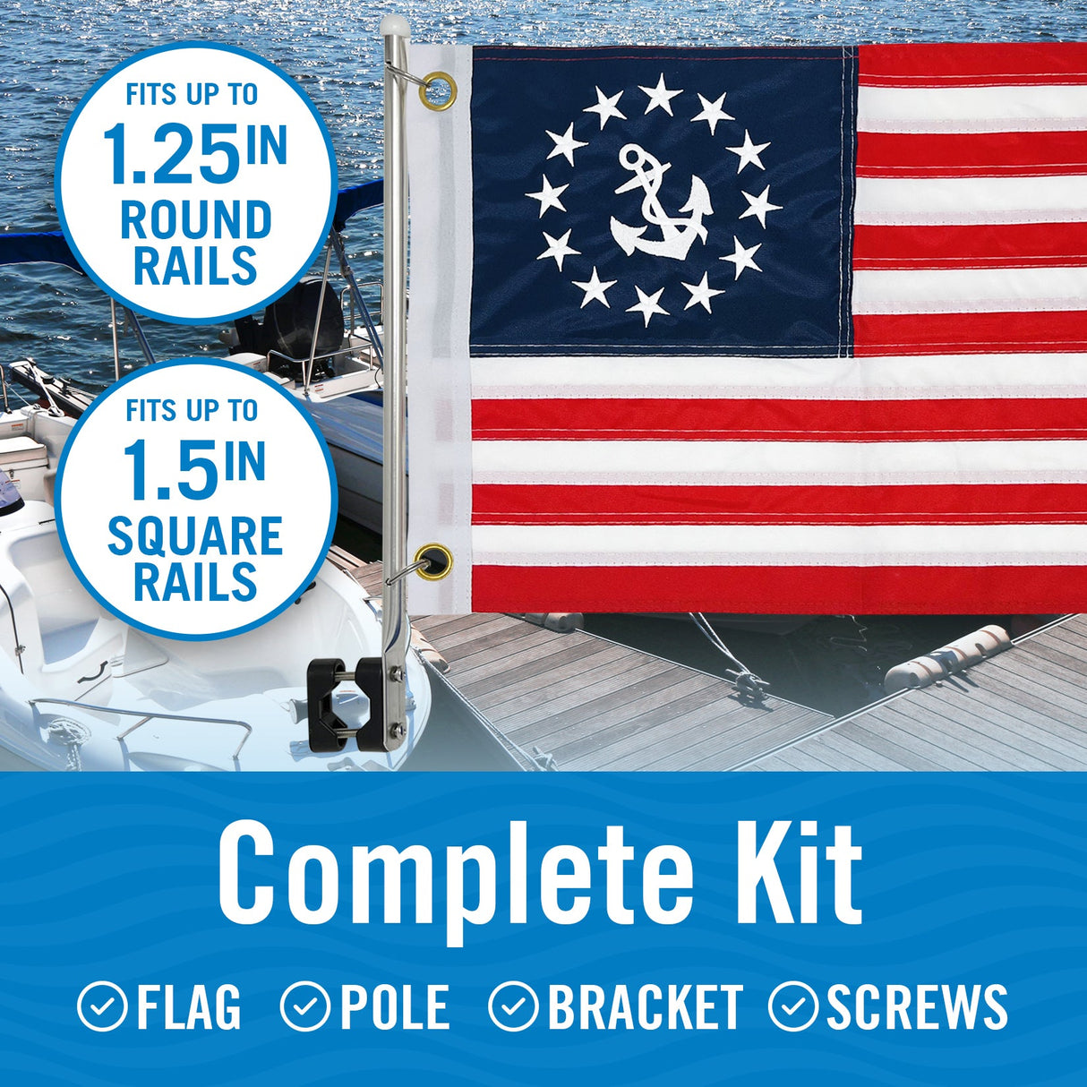 Anchor Boat Flag Yacht Ensign