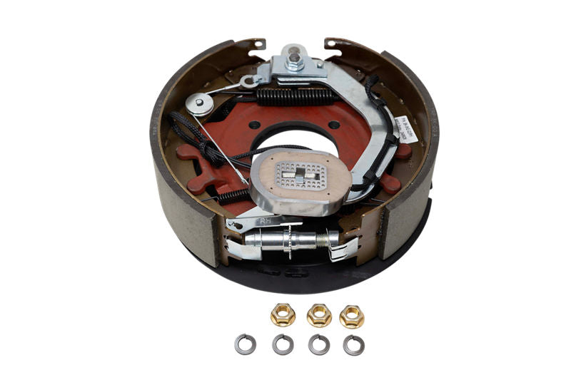 Trailer Parts Pro EB01-135 | 8,000 lb Forward Self-Adjust 12-1/4" x 3-3/8" Electric Drum Trailer Brake | Right Side | 4-Bolt | Black Painted