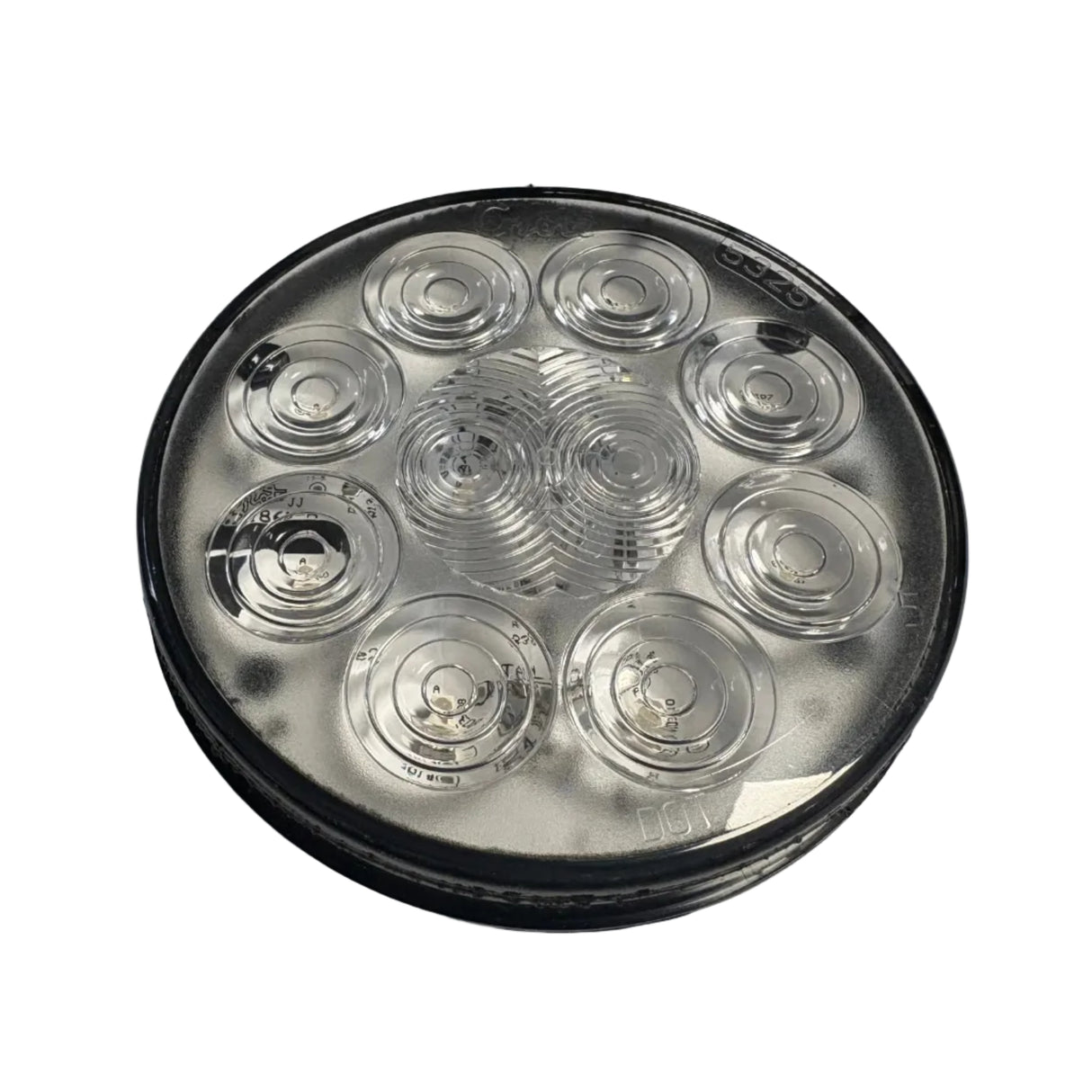 Wilson LED Clear Red 4" Round Stop Tail Turn Light – 10 Diode, Grommet Mount, 3-Pin