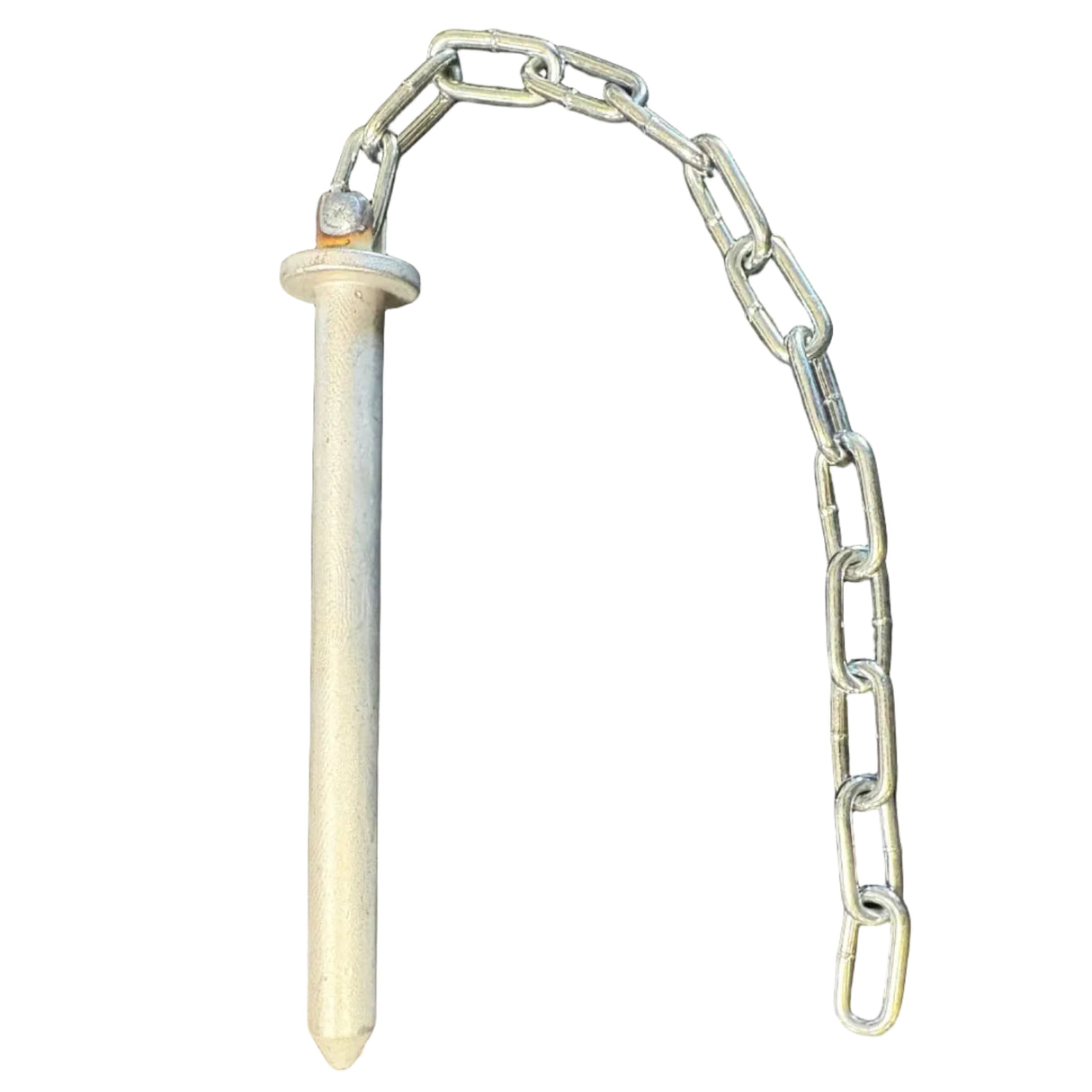 Wilson Trailer LAA01402NH Door Latch Pin & Chain – 8" Stainless Livestock Trailer Door Pin
