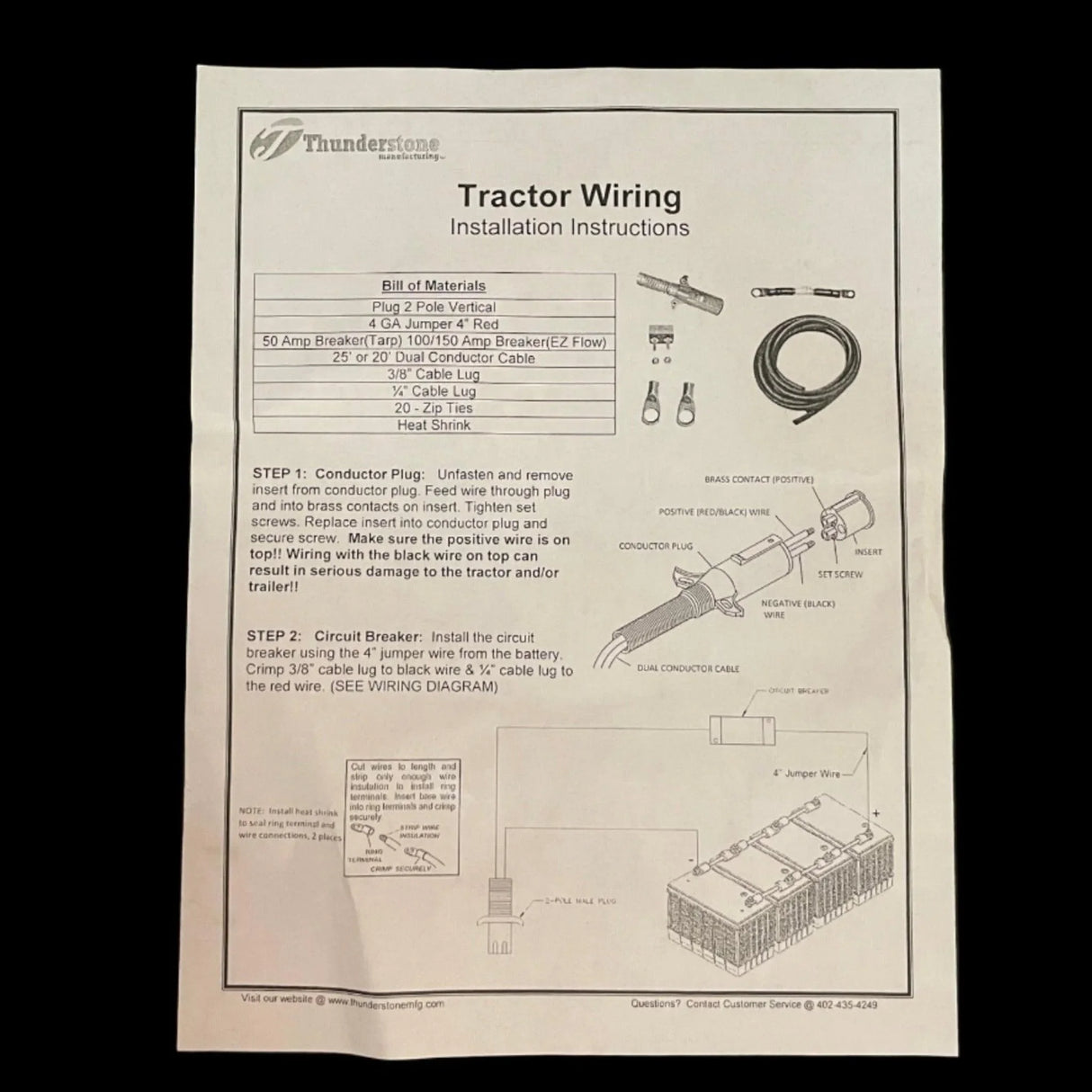 50-AMP Power Cord Kit Thunder systems - Rodoc Leasing Sales & Service
