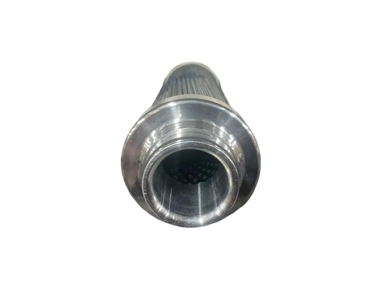 Stainless steel mesh filter cartridge with threaded end, industrial filtration component