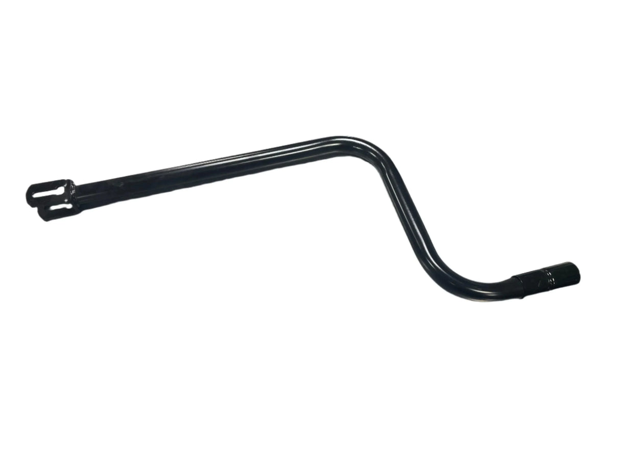 Black metal jack handle replacement tool on white background