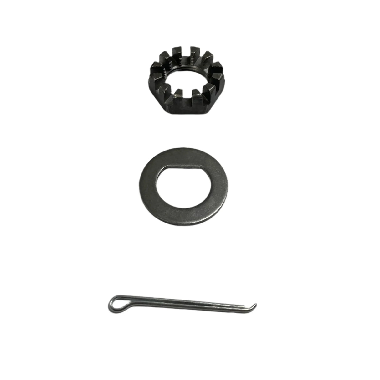 Spindle 1"-14 UNS Threaded Nut, Washer & Cotter Pin Kit for 7k - 12" Drum - Rodoc Leasing Sales & Service