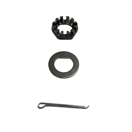 Spindle 1"-14 UNS Threaded Nut, Washer & Cotter Pin Kit for 7k - 12" Drum - Rodoc Leasing Sales & Service