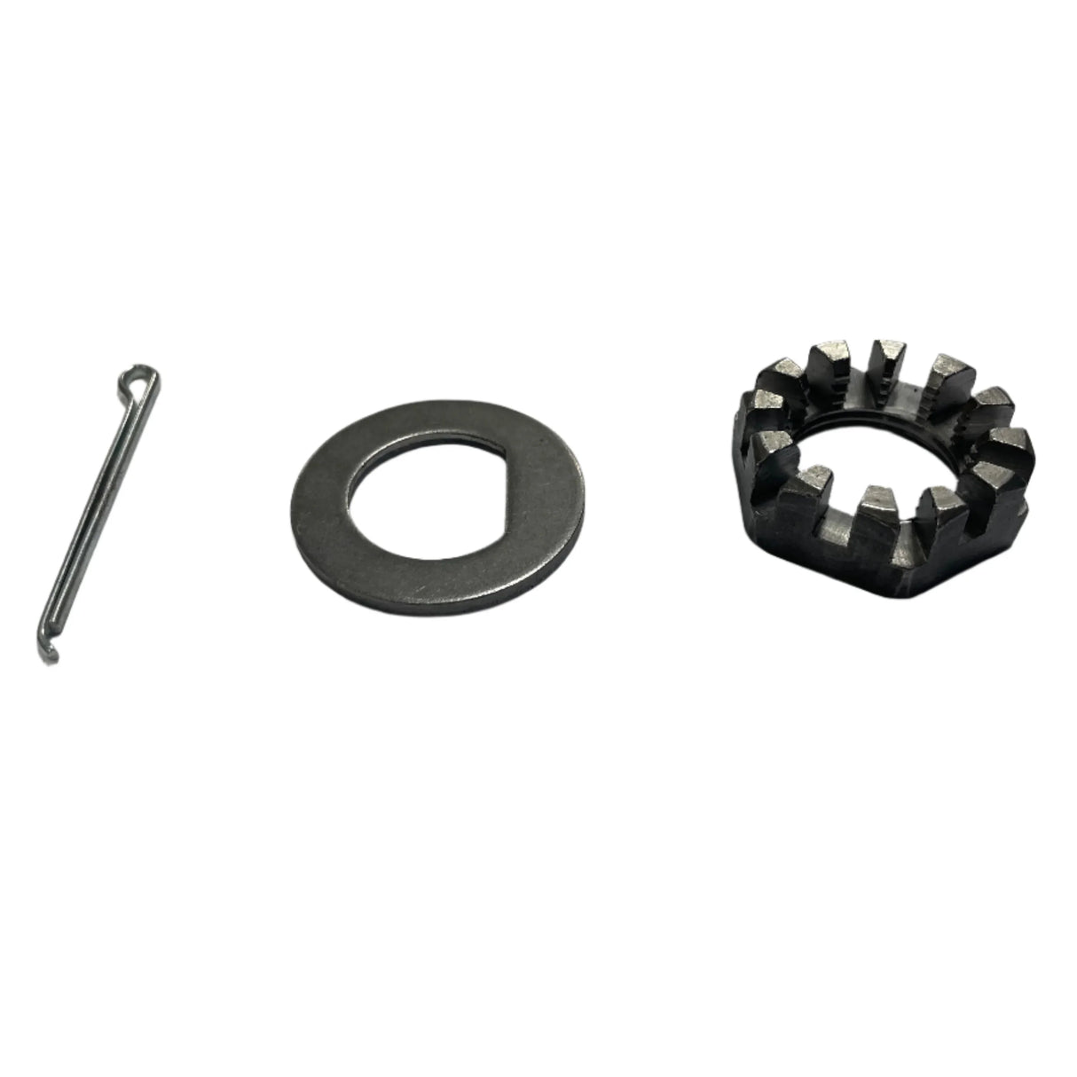 Spindle 1"-14 UNS Threaded Nut, Washer & Cotter Pin Kit for 7k - 12" Drum - Rodoc Leasing Sales & Service