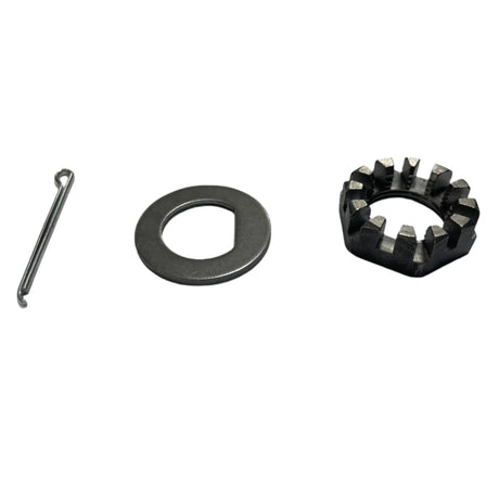 Spindle 1"-14 UNS Threaded Nut, Washer & Cotter Pin Kit for 7k - 12" Drum - Rodoc Leasing Sales & Service