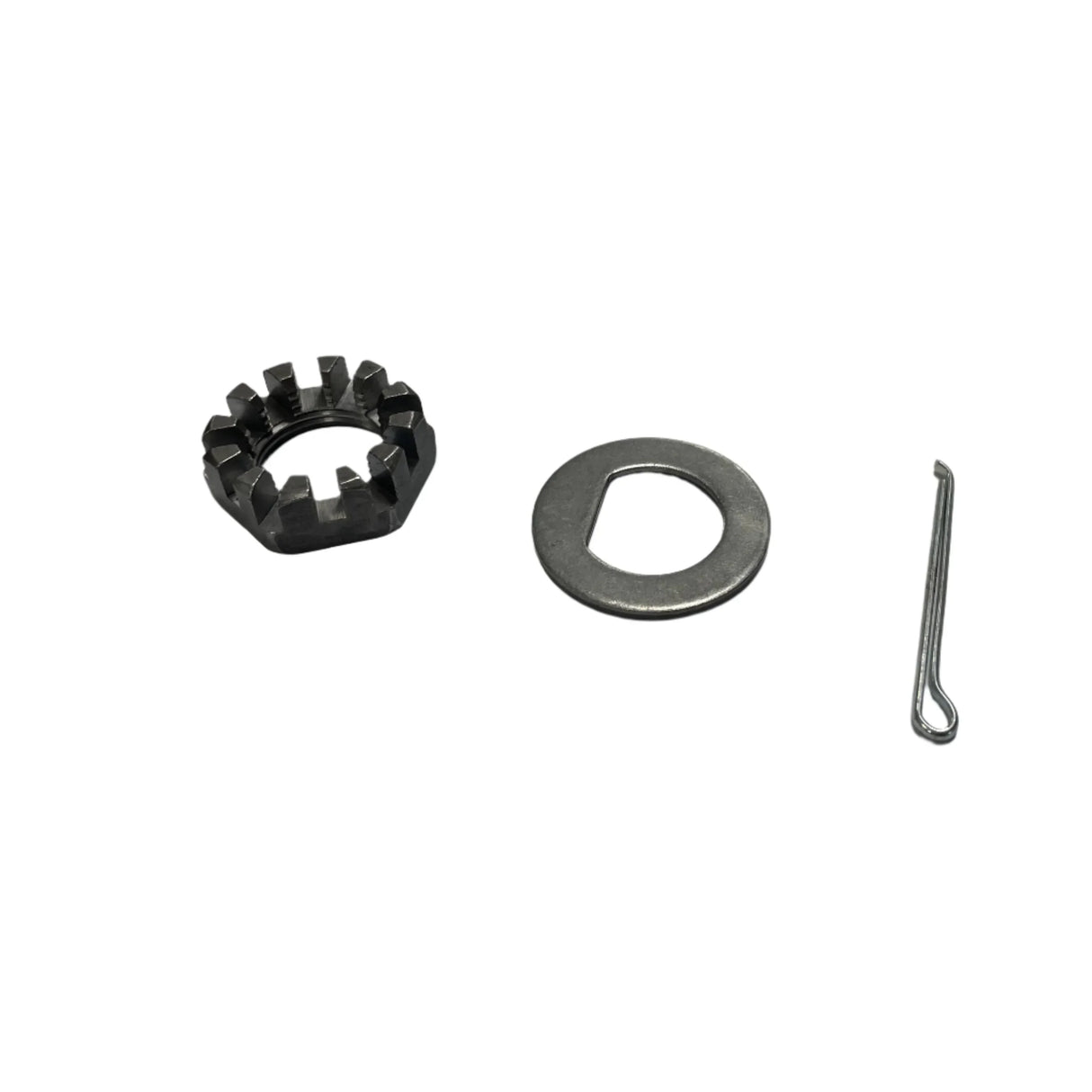 Spindle 1"-14 UNS Threaded Nut, Washer & Cotter Pin Kit for 7k - 12" Drum - Rodoc Leasing Sales & Service
