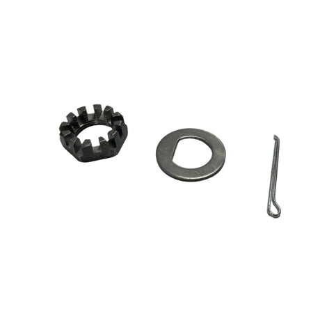 Spindle 1"-14 UNS Threaded Nut, Washer & Cotter Pin Kit for 7k - 12" Drum - Rodoc Leasing Sales & Service