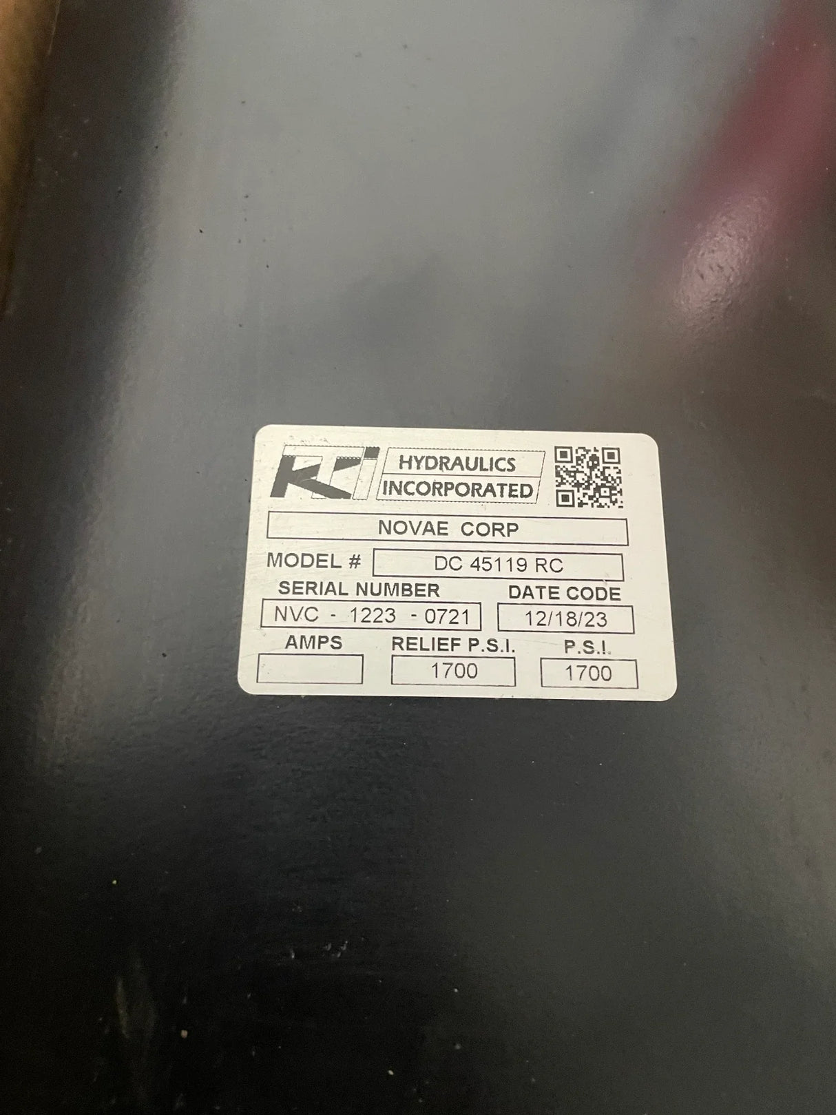 Used KTI Hydraulic Pump DC 45119 RC