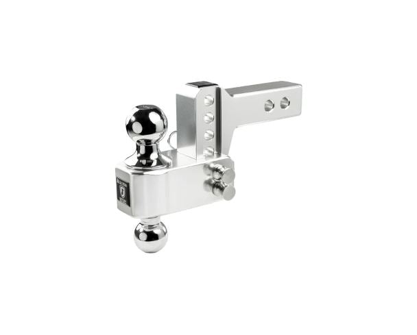 BulletProof AL202 Aluminum Adjustable Hitch – 2" Receiver, Dual Ball, 14K