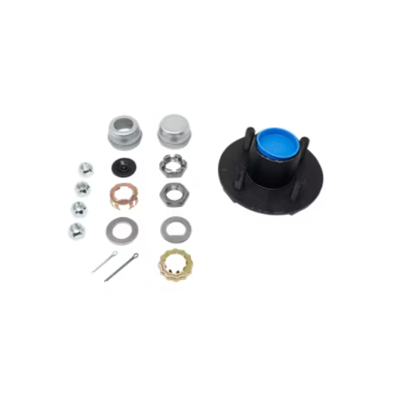 Trailer Parts Pro H34822BX Idler Hub - 4 on 4 Bolt Pattern for 2K Axles, BT8 1 in Spindle