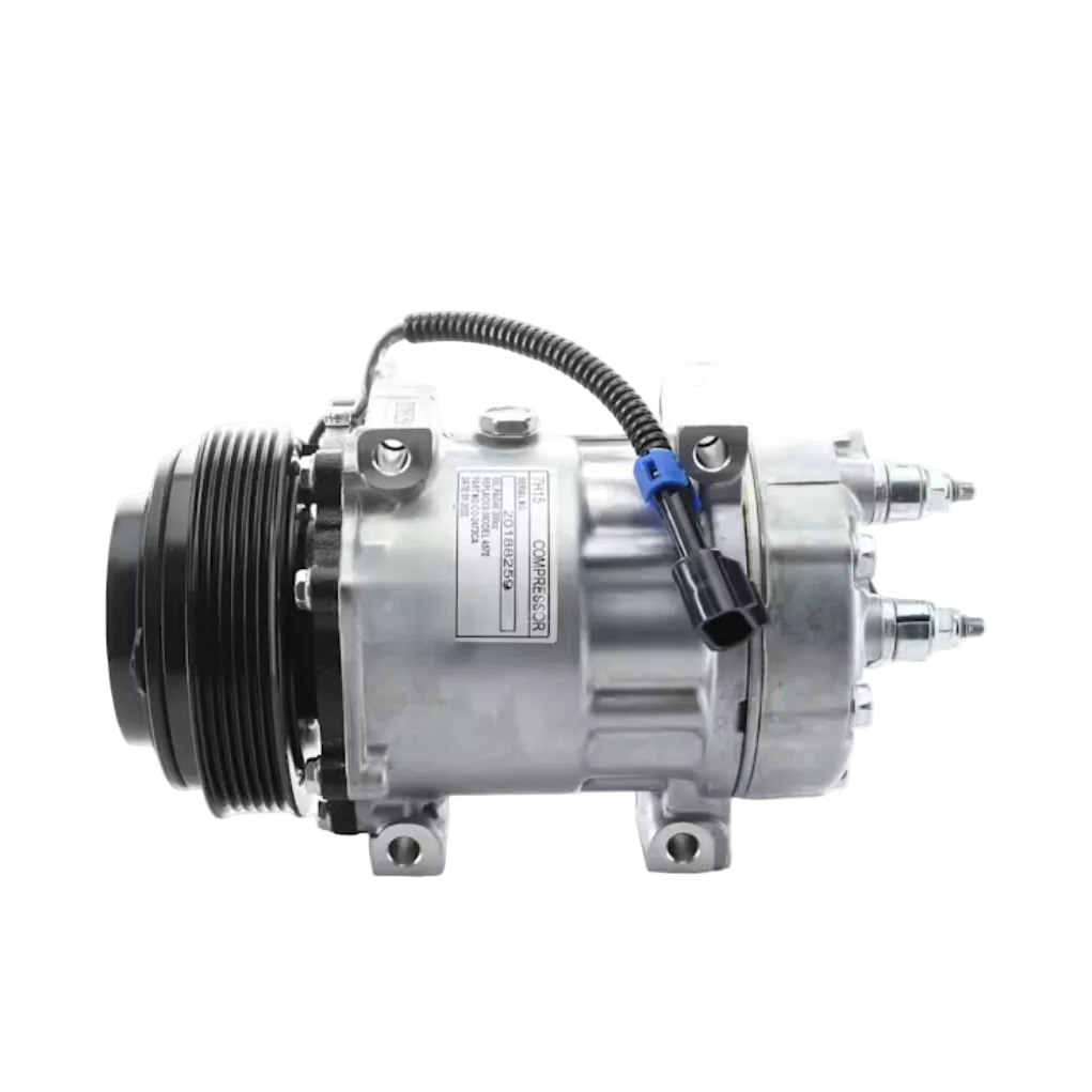 International 4158126C1 OE A/C Compressor | PV6 125 Pulley | Direct-Fit Replacement