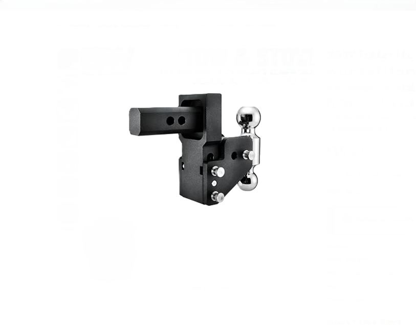 B&W Trailer Hitches Tow & Stow Adjustable Trailer Hitch 2" Receiver - 10,000 lb GTW - TS10064BMP