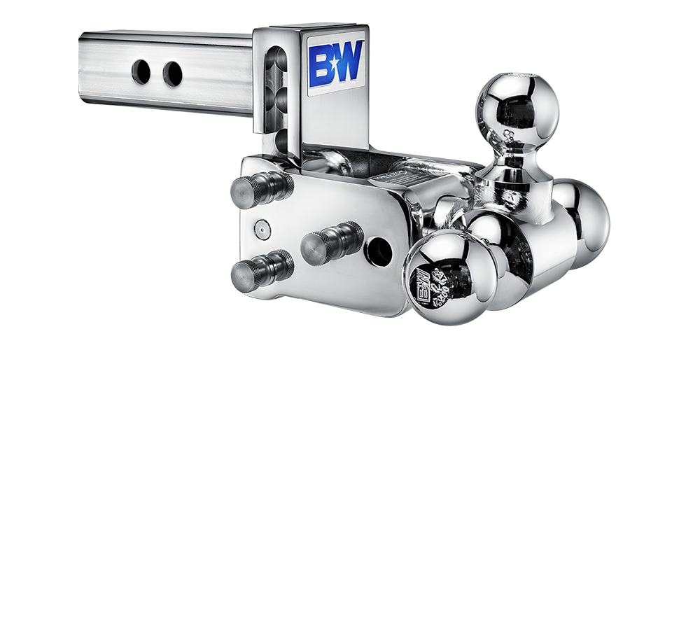 B&W Trailer Hitches Tow & Stow Model 6 Adjustable Trailer Hitch 2" Receiver Class IV - 10,000 lb GTW - TS10047C