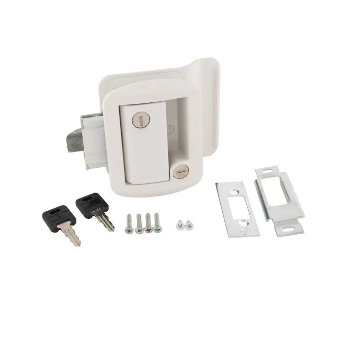Entry Door Latch with Two Keys