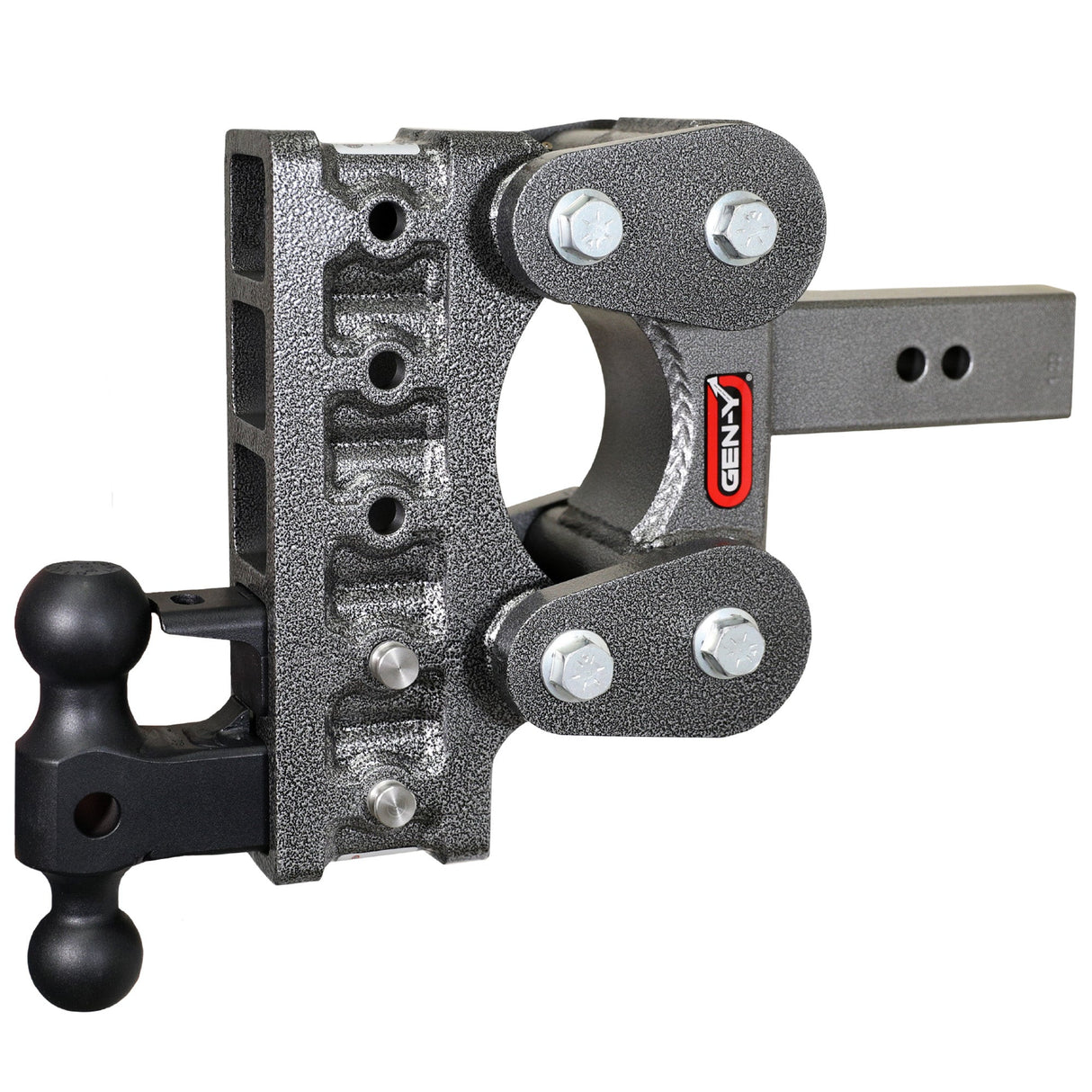 Gen-Y The BOSS TORSION-FLEX 2.5" Shank 7.5" Drop 1.7K TW 16K Hitch & GH-051 Dual-Ball & GH-032 Pintle Lock
