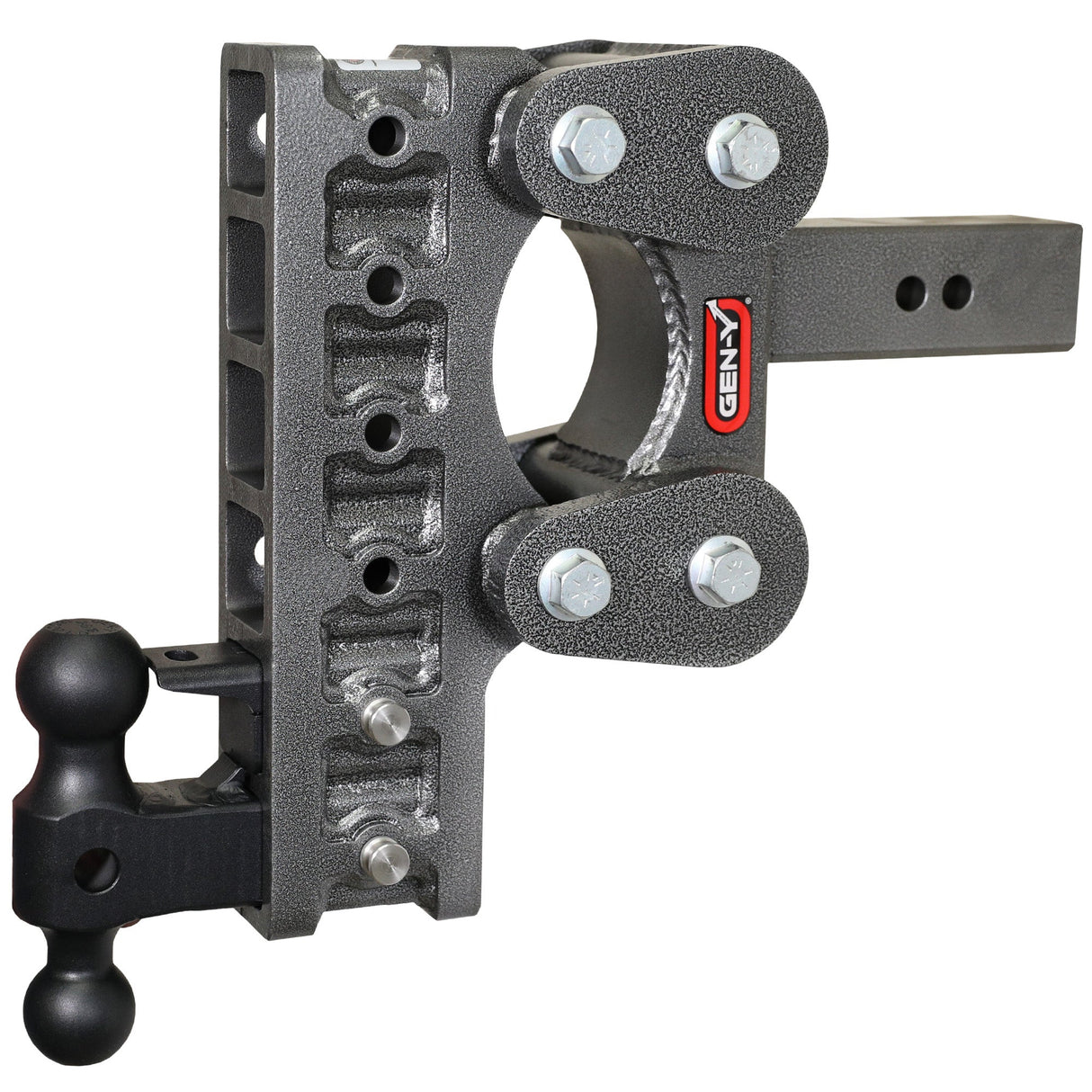 Gen-Y The BOSS TORSION-FLEX 2" Shank 10" Drop 1.7K TW 16K Hitch & GH-051 Dual-Ball & GH-032 Pintle Lock