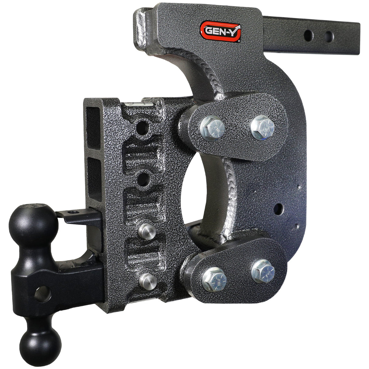 Gen-Y The BOSS TORSION-FLEX 2" Shank 12.5" Drop 1.7K TW 16K Hitch & GH-051 Dual-Ball & GH-032 Pintle Lock & GH-0100 Stab Kit