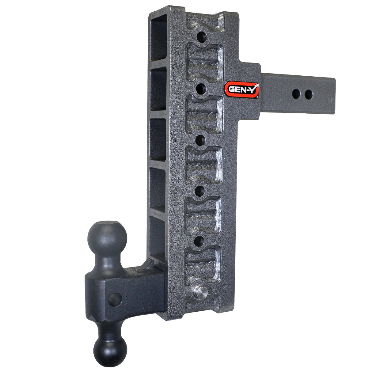 Gen-Y MEGA-DUTY 2.5" Offset Shank 3" Rise, 12" Drop 3K TW 21K Hitch & GH-061 Dual-Ball