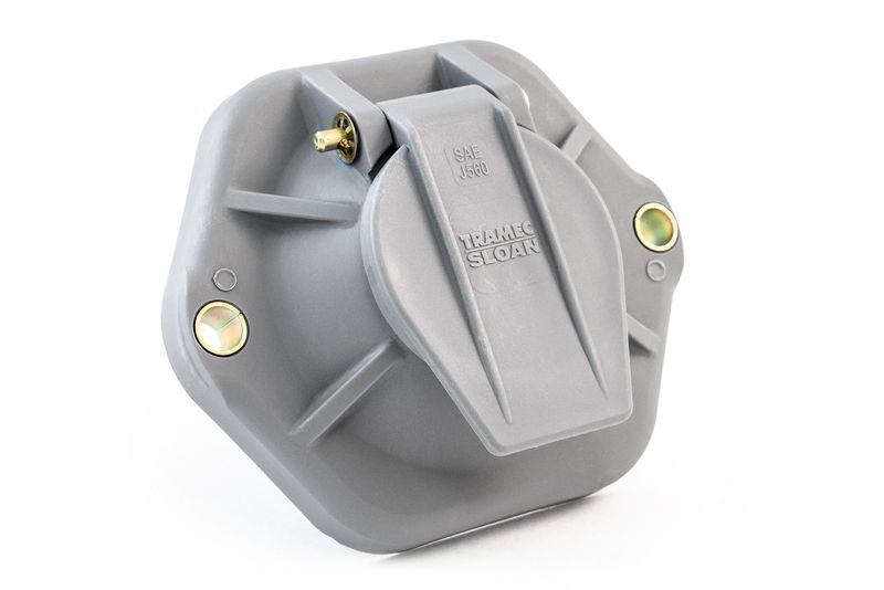 Tramec Sloan 38312 SAE J560 7-Way Trailer Receptacle with Gasket – Wilson Trailer Compatible