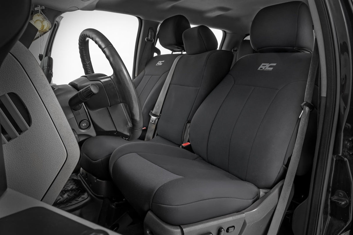 Rough Country Seat Covers | Front and Rear | Ford F-250/F-350 Super Duty 2WD/4WD (2011-2016)