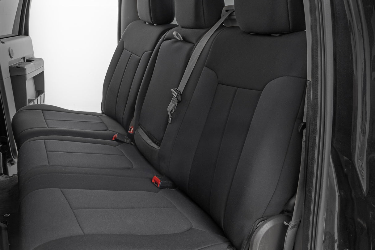 Rough Country Seat Covers | Front and Rear | Ford F-250/F-350 Super Duty 2WD/4WD (2011-2016)