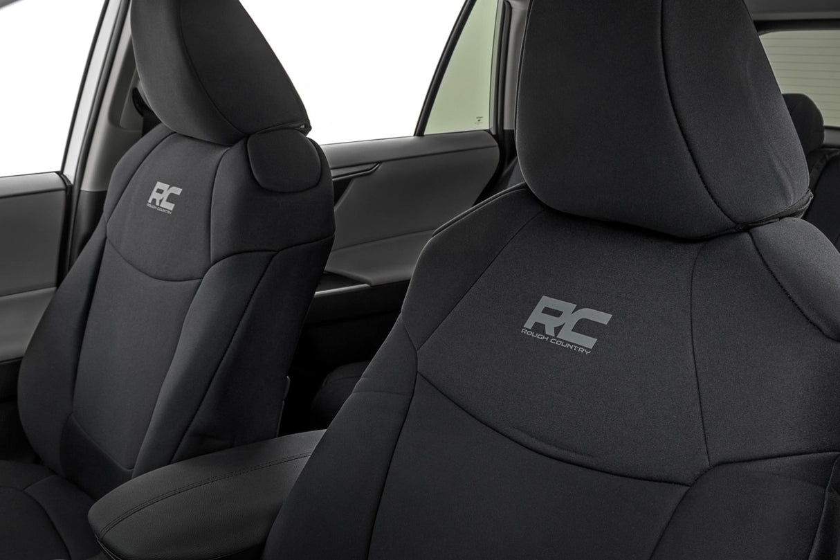 Rough Country Seat Covers | Front & Rear | Toyota RAV4 2WD/4WD (2019-2025)