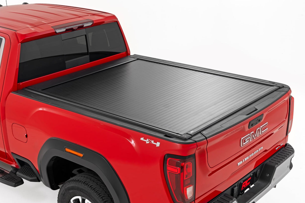 Rough Country Powered Retractable Bed Cover - 6'9" Bed - Chevy/GMC 2500HD/3500HD (2020-2026) - 51210690
