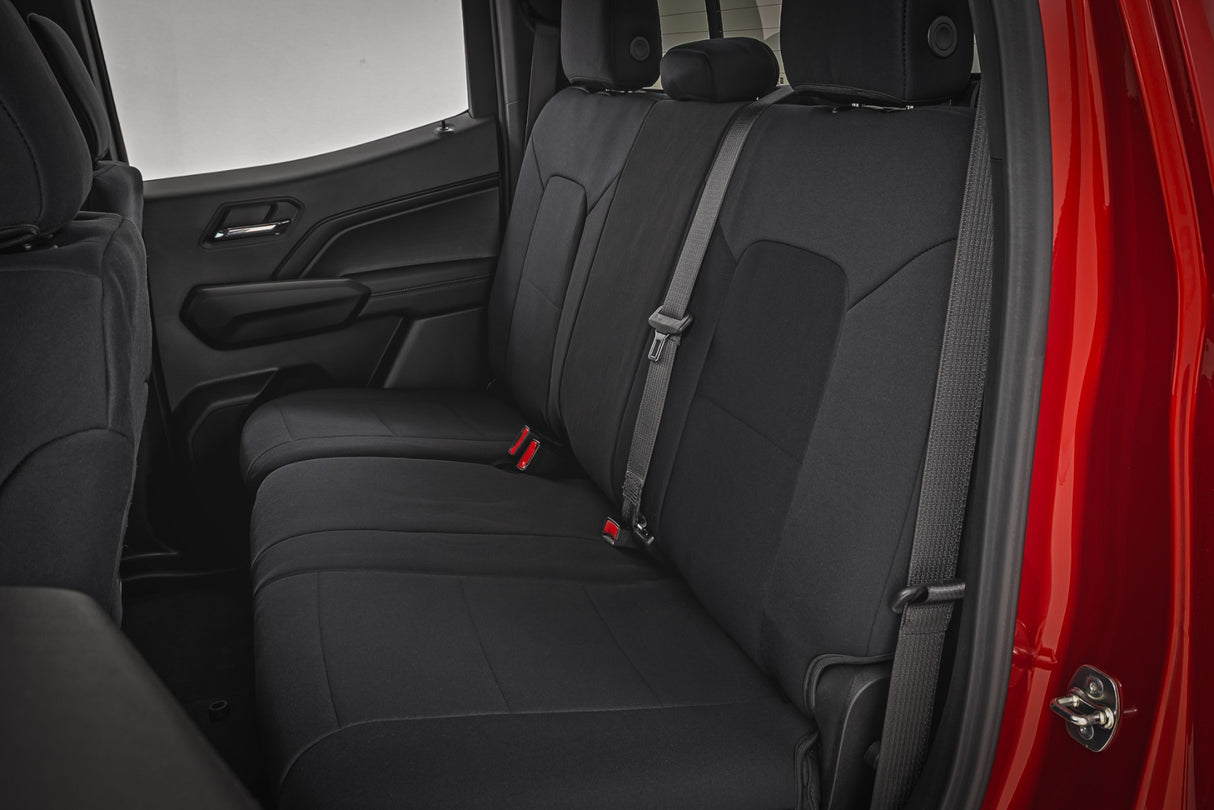 Rough Country Seat Covers | Front Bucket | Rear Bench | Chevy/GMC Canyon/Colorado (2023-2026)