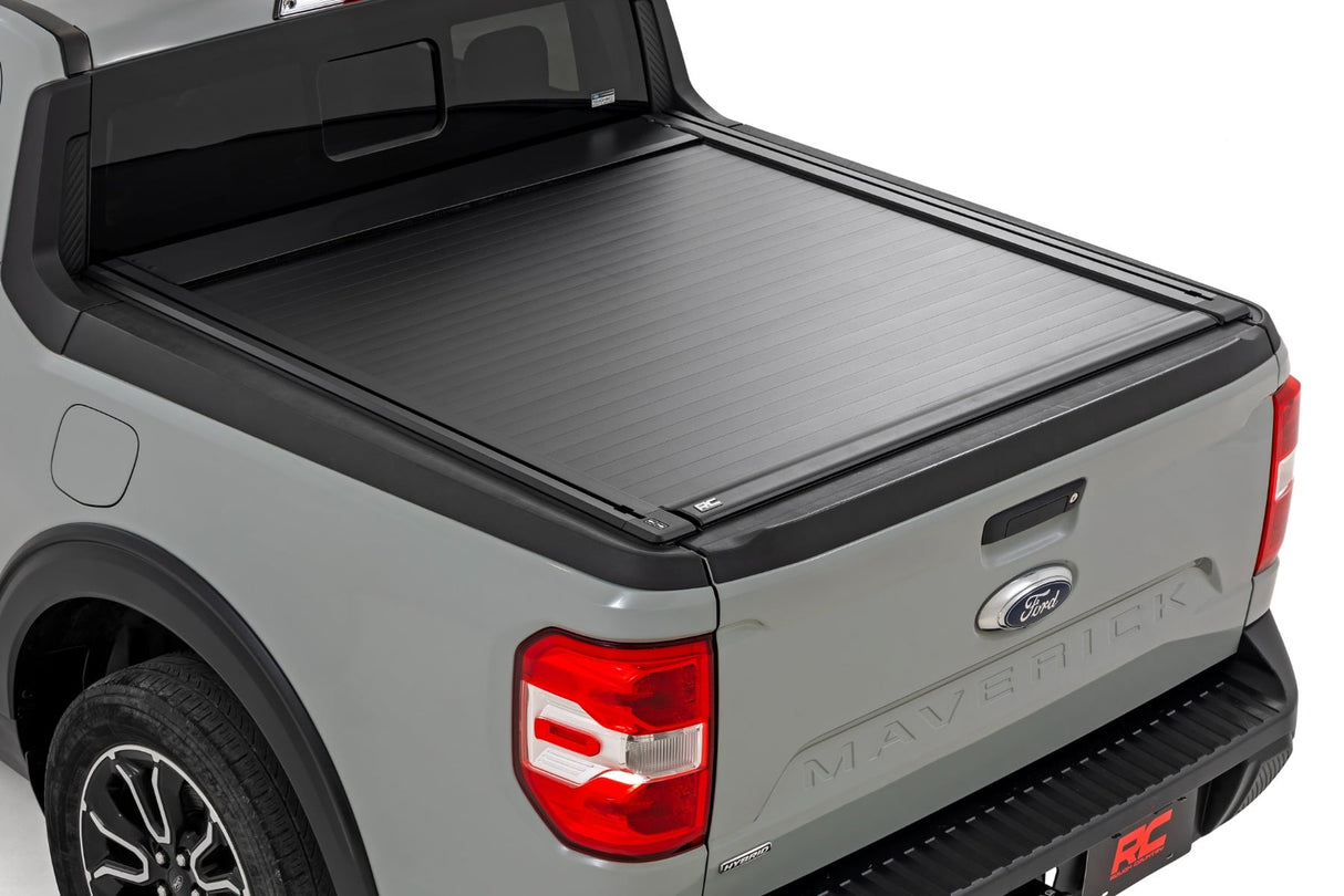 Rough Country Powered Retractable Bed Cover - 4'6" Bed - Ford Maverick 2WD/4WD (2022-2026) - 51504600