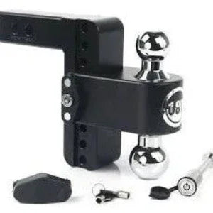 Weigh Safe Aluminum Hitch 2" Shank 6" Drop Black Finish - Rodoc Leasing Sales & Service