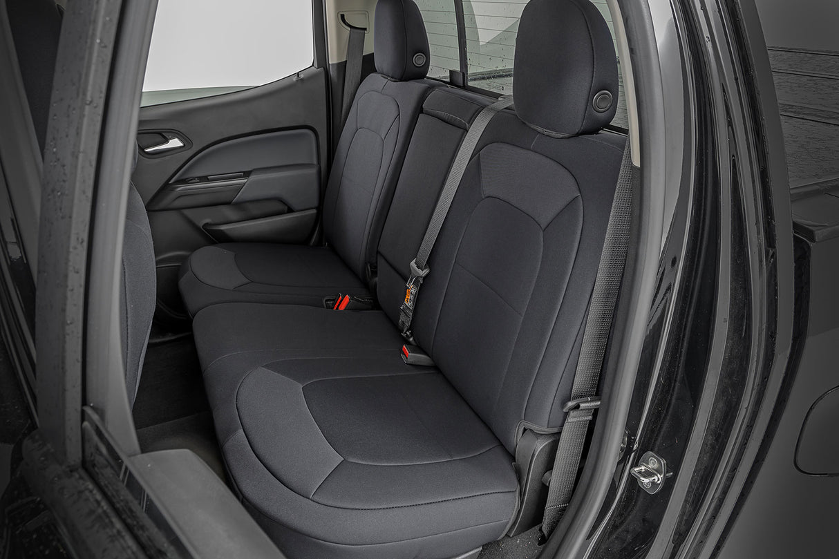 Rough Country Seat Covers | Front Bucket | Rear Bench | Chevy/GMC Canyon/Colorado (2015-2022)