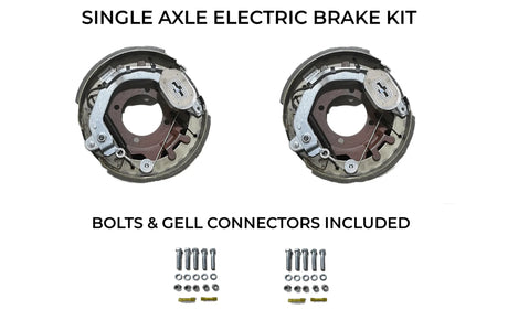 Single Axle Self Adjusting Electric Brake Kit Compatible with CornPro Trailers - Rodoc Leasing Sales & Service