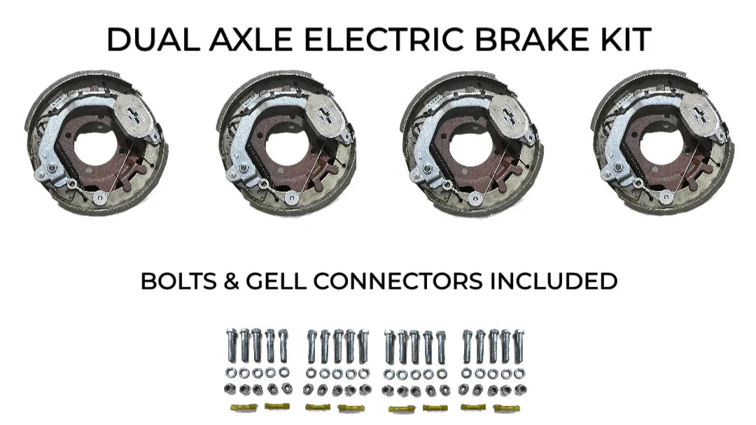 Dual Axle Self Adjusting Electric Brake Kit Compatible with Corn Pro Trailers - Rodoc Leasing Sales & Service