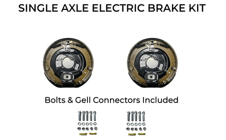 Single Axle Self Adjusting Electric Brake Kit Compatible with CornPro Trailers - Rodoc Leasing Sales & Service