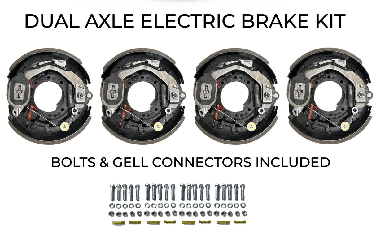 Dual Axle Self Adjusting Electric Brake Kit Compatible with Corn Pro Trailers - Rodoc Leasing Sales & Service