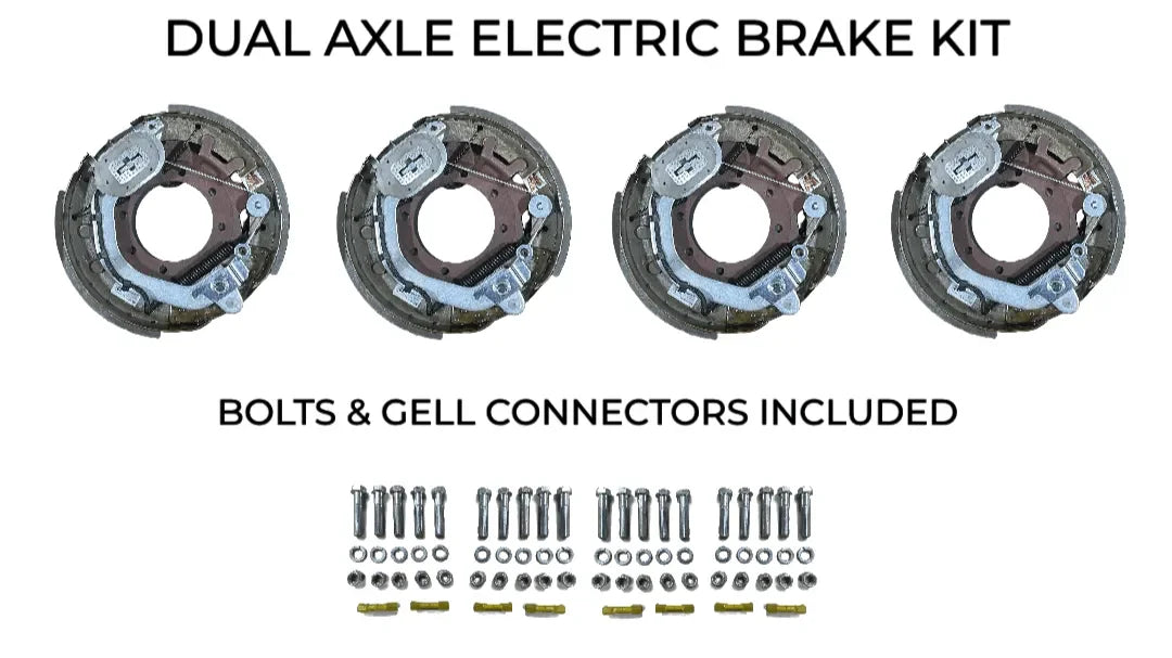 Dual Axle Self Adjusting Electric Brake Kit Compatible with Corn Pro Trailers - Rodoc Leasing Sales & Service