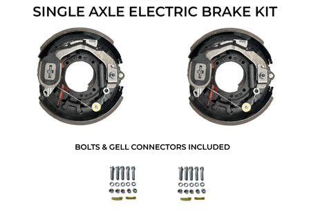 Single Axle Self Adjusting Electric Brake Kit Compatible with CornPro Trailers - Rodoc Leasing Sales & Service