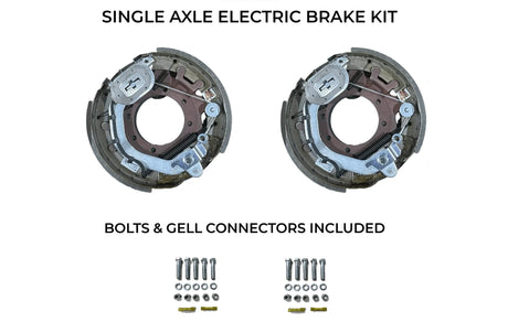 Single Axle Self Adjusting Electric Brake Kit Compatible with CornPro Trailers - Rodoc Leasing Sales & Service