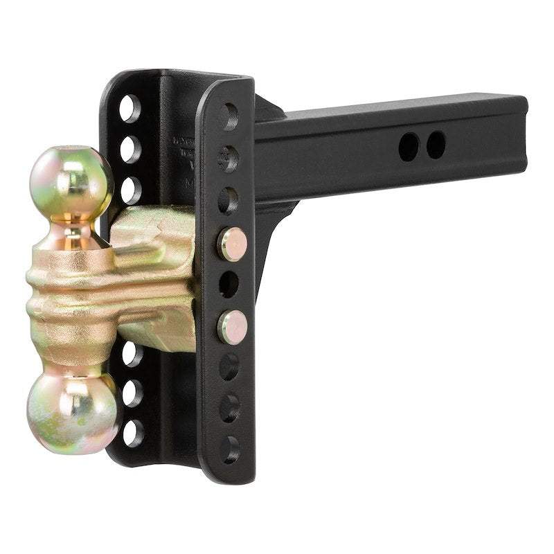 CURT Adjustable Channel-Style Ball Mount – Dual Ball – 2″ Receiver – 14K 45900