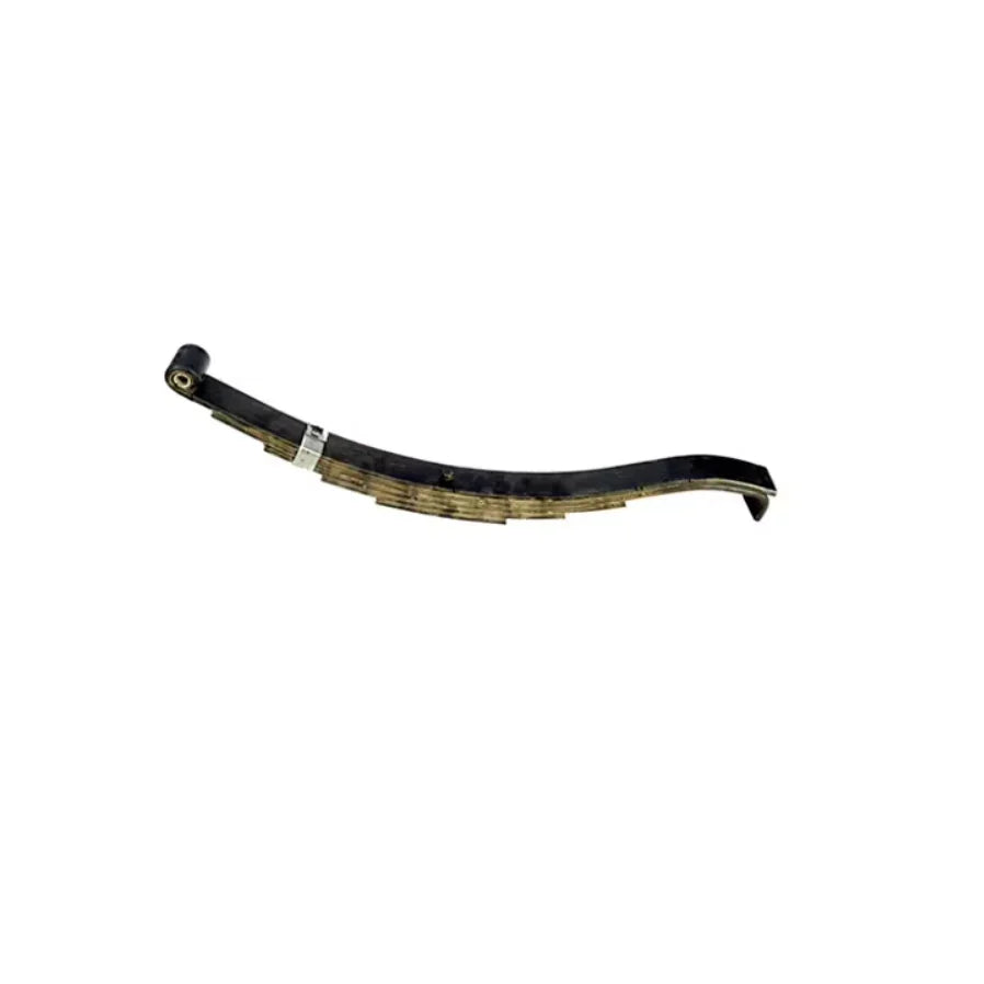 Heavy-duty truck leaf spring suspension component on white background